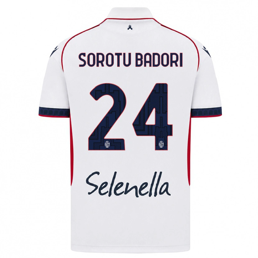 Danxen Kinder Kwesi Sorotu Badori #24 Weiß Rot Königsblau Auswärtstrikot Trikot 2026/27 T-Shirt
