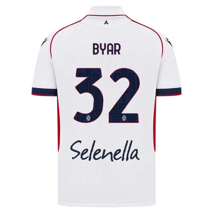 Danxen Kinder Naïm Byar #32 Weiß Rot Königsblau Auswärtstrikot Trikot 2026/27 T-Shirt