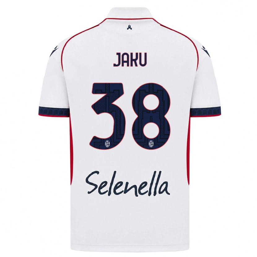 Danxen Kinder Jordi Jaku #38 Weiß Rot Königsblau Auswärtstrikot Trikot 2026/27 T-Shirt