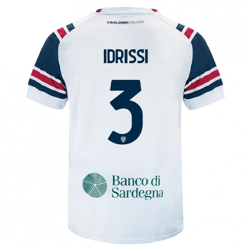 Danxen Kinder Riyad Idrissi #3 Weiß Rot Grün Auswärtstrikot Trikot 2026/27 T-Shirt