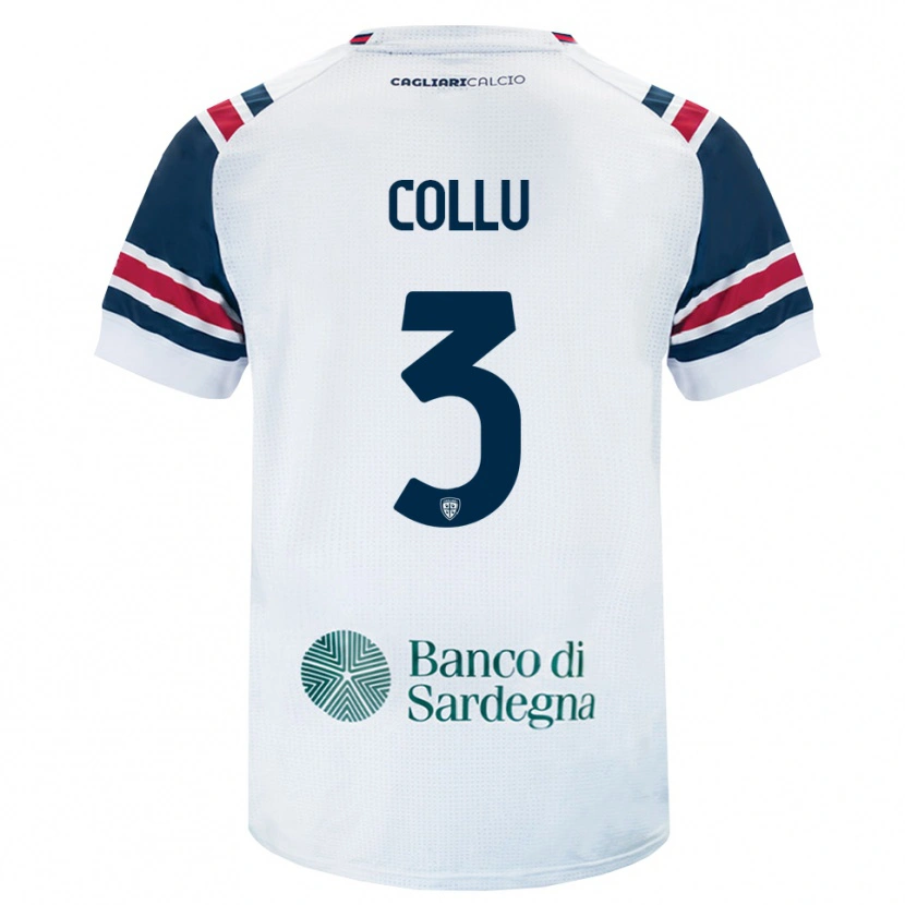 Danxen Kinder Davide Collu #3 Weiß Rot Grün Auswärtstrikot Trikot 2026/27 T-Shirt