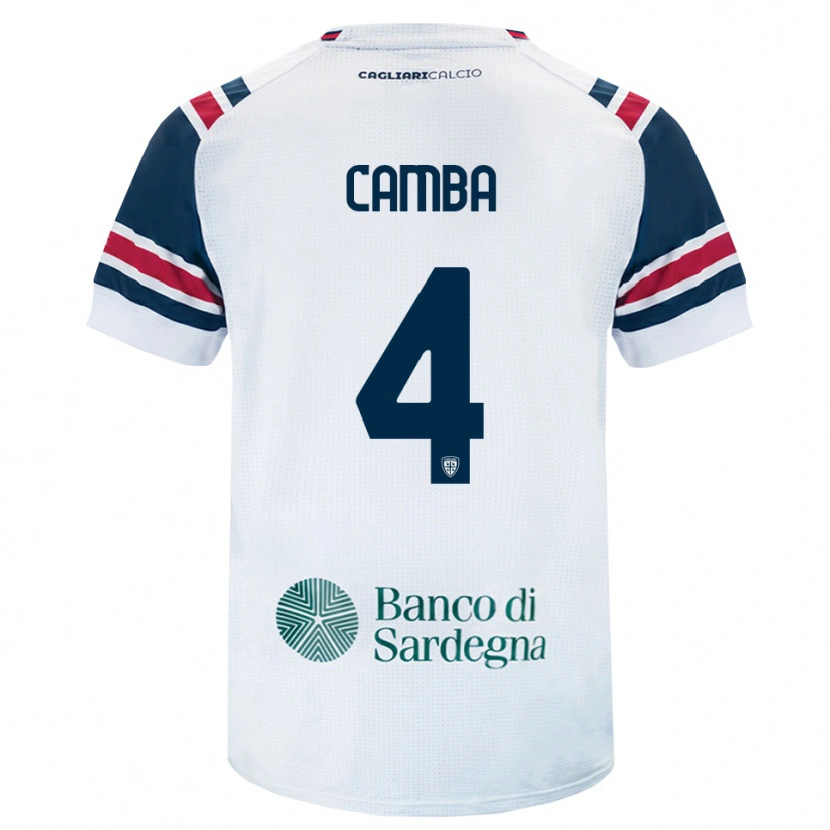 Danxen Kinder Daniele Camba #4 Weiß Rot Grün Auswärtstrikot Trikot 2026/27 T-Shirt