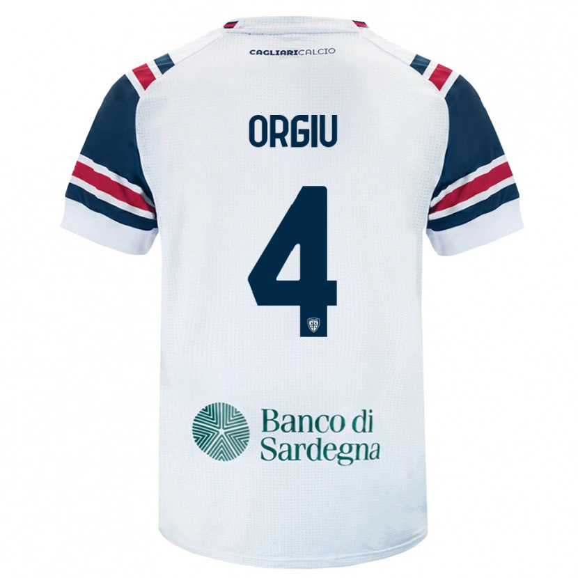 Danxen Kinder Samuele Orgiu #4 Weiß Rot Grün Auswärtstrikot Trikot 2026/27 T-Shirt