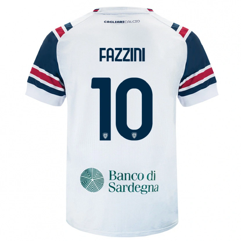 Danxen Kinder Jacopo Fazzini #10 Weiß Rot Grün Auswärtstrikot Trikot 2026/27 T-Shirt