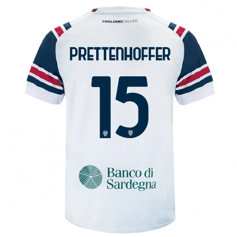 Danxen Kinder Márton Prettenhoffer #15 Weiß Rot Grün Auswärtstrikot Trikot 2026/27 T-Shirt