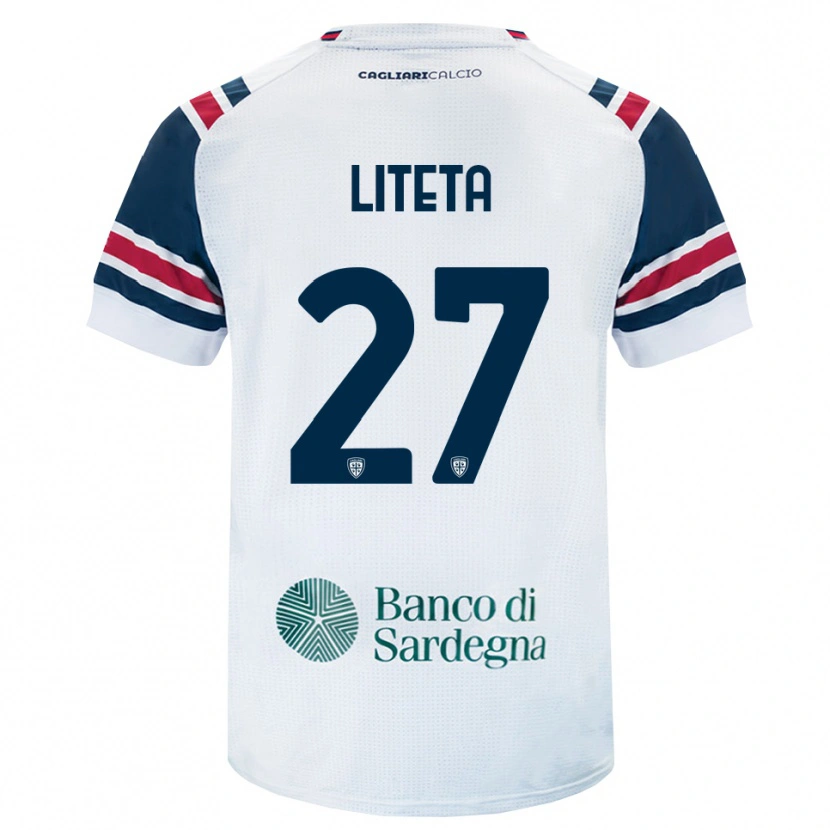 Danxen Kinder Joseph Liteta #27 Weiß Rot Grün Auswärtstrikot Trikot 2026/27 T-Shirt