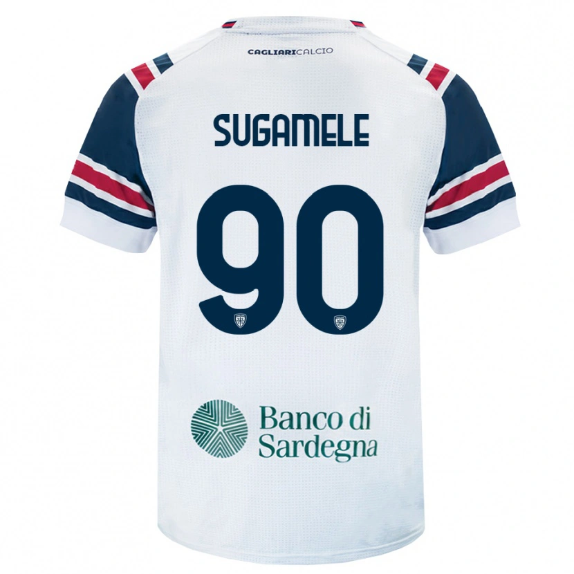 Danxen Kinder Alessandro Sugamele #90 Weiß Rot Grün Auswärtstrikot Trikot 2026/27 T-Shirt