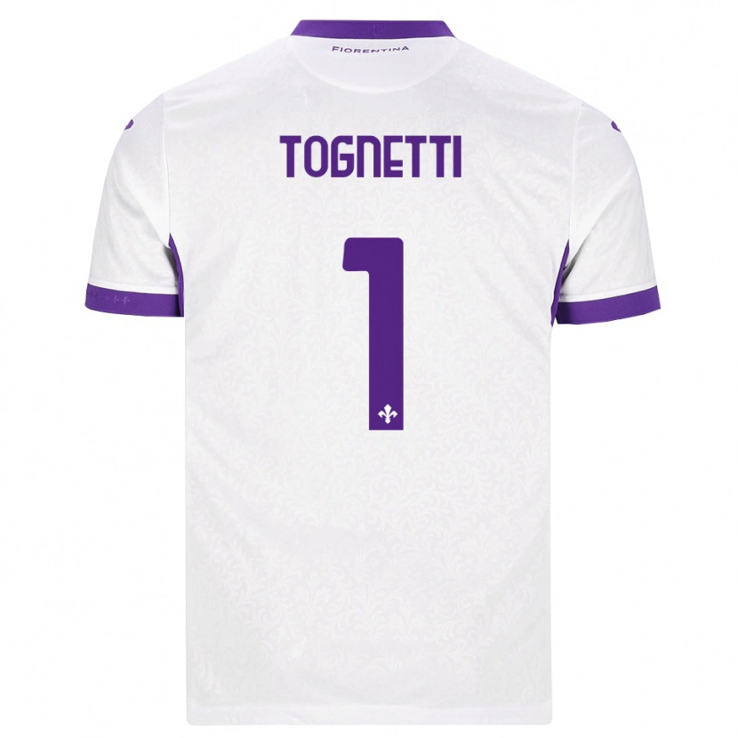Danxen Kinder Laerte Tognetti #1 Weiß Lila Auswärtstrikot Trikot 2026/27 T-Shirt