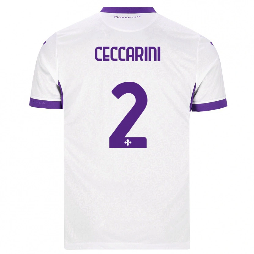 Danxen Kinder Duccio Ceccarini #2 Weiß Lila Auswärtstrikot Trikot 2026/27 T-Shirt