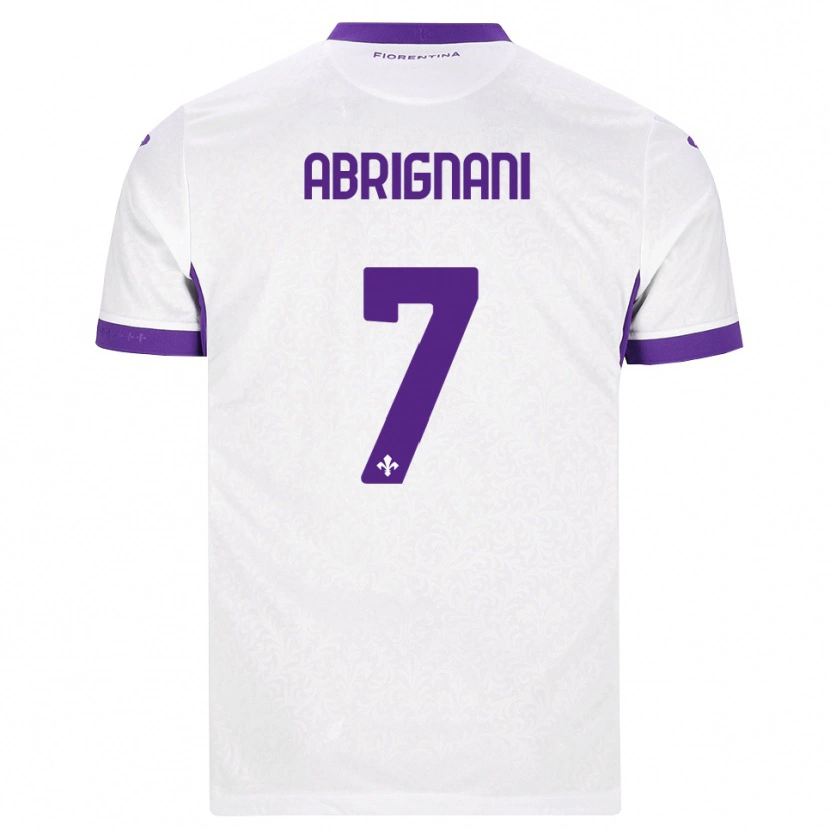 Danxen Kinder Filippo Abrignani #7 Weiß Lila Auswärtstrikot Trikot 2026/27 T-Shirt