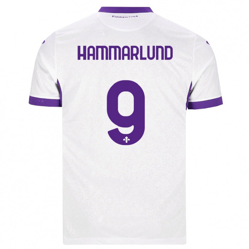 Danxen Kinder Pauline Hammarlund #9 Weiß Lila Auswärtstrikot Trikot 2026/27 T-Shirt