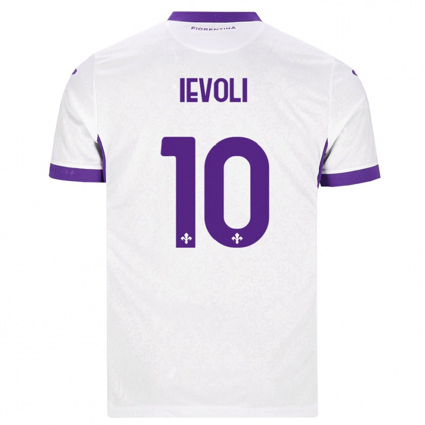 Danxen Kinder Mattia Ievoli #10 Weiß Lila Auswärtstrikot Trikot 2026/27 T-Shirt