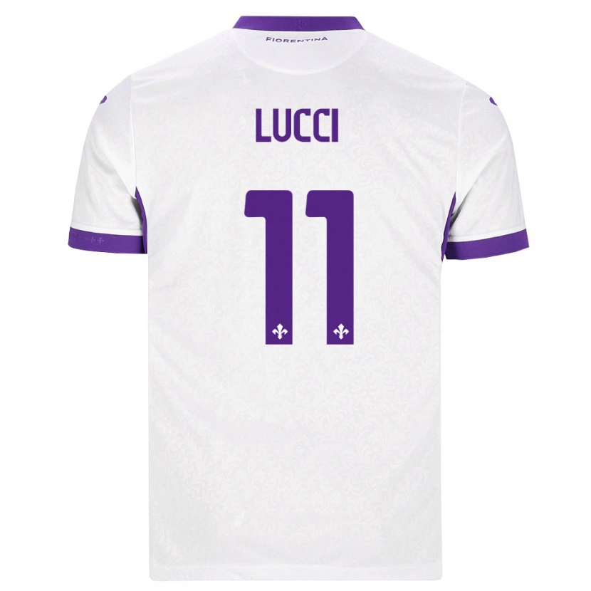 Danxen Kinder Leonardo Lucci #11 Weiß Lila Auswärtstrikot Trikot 2026/27 T-Shirt