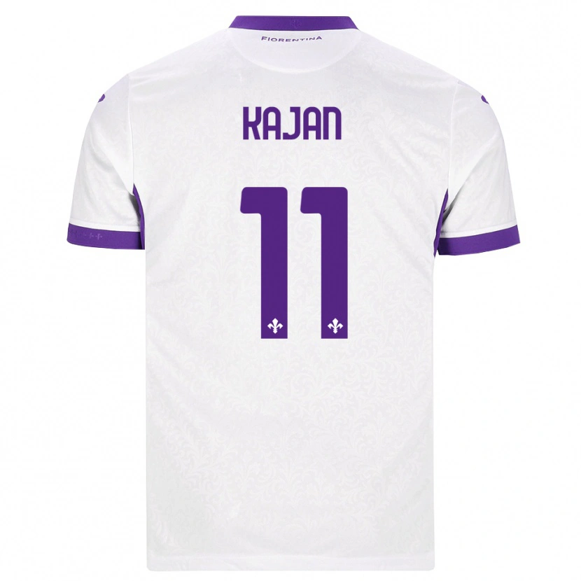 Danxen Kinder Zsanett Kaján #11 Weiß Lila Auswärtstrikot Trikot 2026/27 T-Shirt