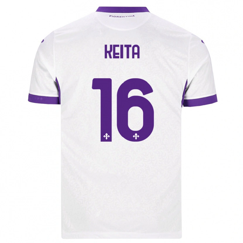 Danxen Kinder Bala Keita #16 Weiß Lila Auswärtstrikot Trikot 2026/27 T-Shirt
