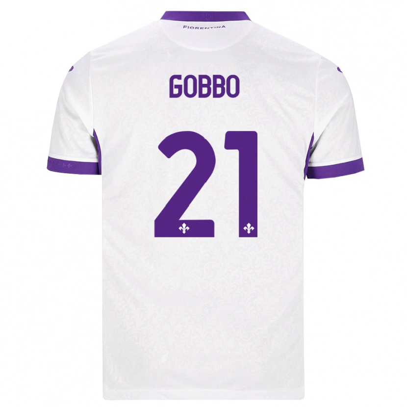 Danxen Kinder Angelo Gobbo #21 Weiß Lila Auswärtstrikot Trikot 2026/27 T-Shirt