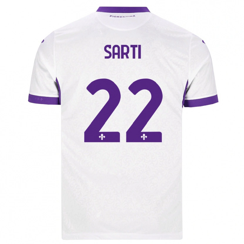 Danxen Kinder Alessia Sarti #22 Weiß Lila Auswärtstrikot Trikot 2026/27 T-Shirt