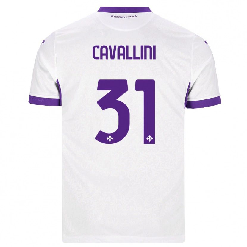 Danxen Kinder Aurora Cavallini #31 Weiß Lila Auswärtstrikot Trikot 2026/27 T-Shirt