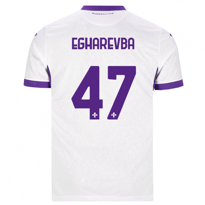Danxen Kinder Fortune Egharevba #47 Weiß Lila Auswärtstrikot Trikot 2026/27 T-Shirt