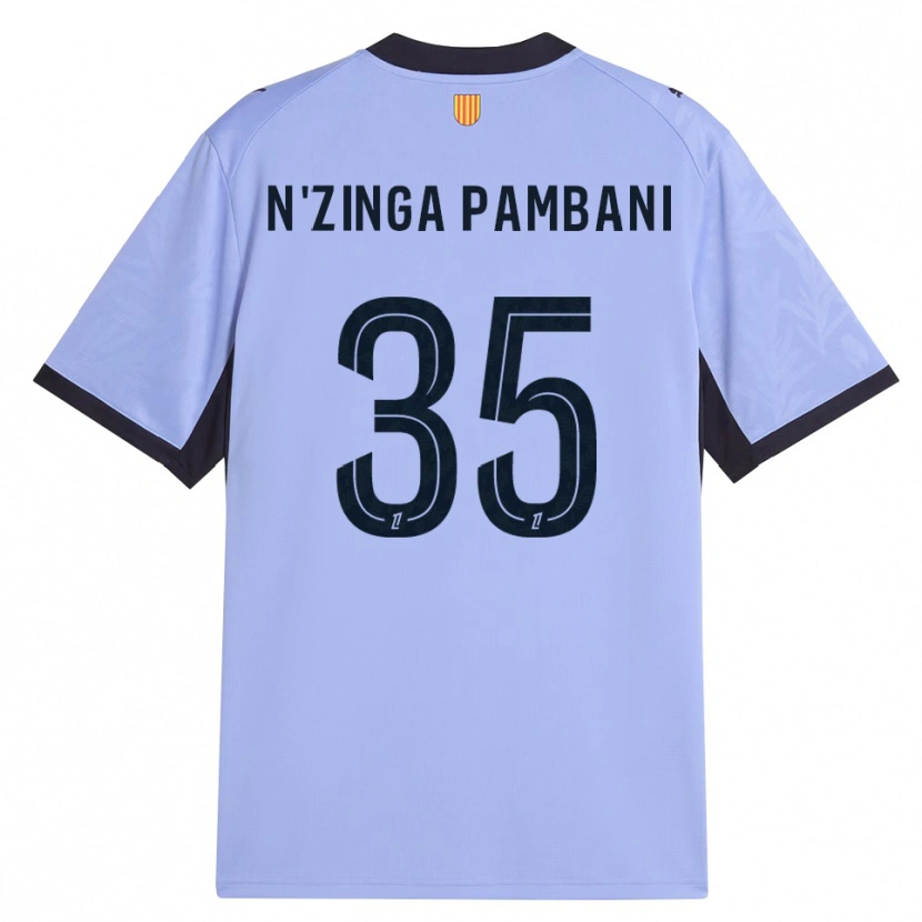 Danxen Kinder Pladi N'zinga Pambani #35 Lavendelschwarz Ausweichtrikot Trikot 2026/27 T-Shirt