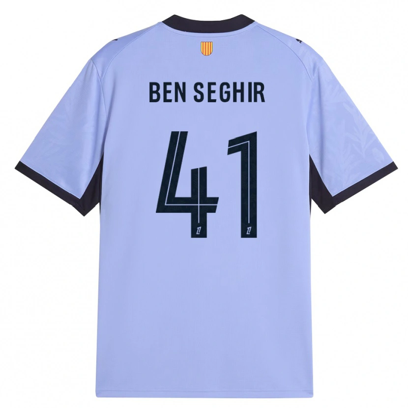 Danxen Kinder Salim Ben Seghir #41 Lavendelschwarz Ausweichtrikot Trikot 2026/27 T-Shirt