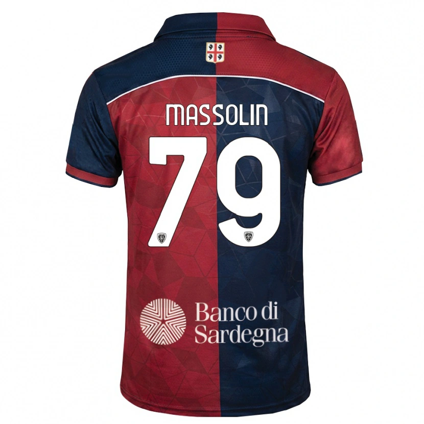 Danxen Kinder Yanis Massolin #79 Burgund Rot Königsblau Heimtrikot Trikot 2026/27 T-Shirt