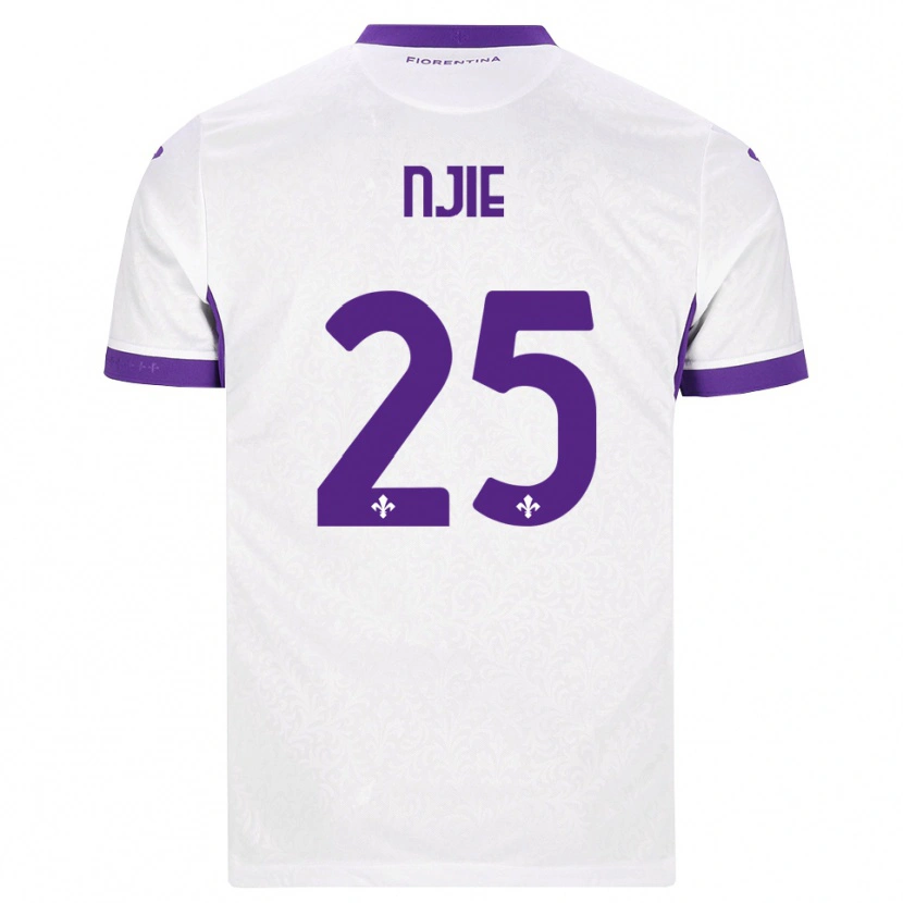 Danxen Kinder Alieu Njie #25 Weiß Lila Auswärtstrikot Trikot 2026/27 T-Shirt