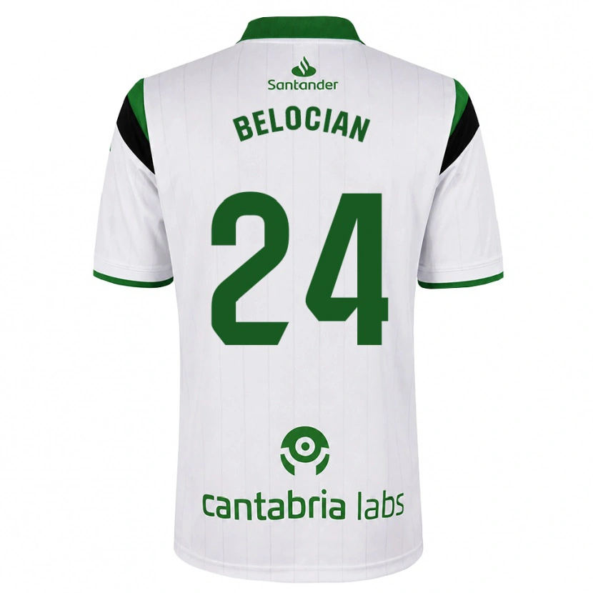 Danxen Kinder Jeanuël Belocian #24 Weißgrün Schwarz Heimtrikot Trikot 2026/27 T-Shirt
