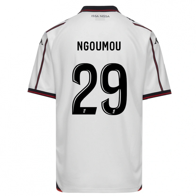 Danxen Kinder Nathan Ngoumou #29 Schwarz Weiß Auswärtstrikot Trikot 2026/27 T-Shirt