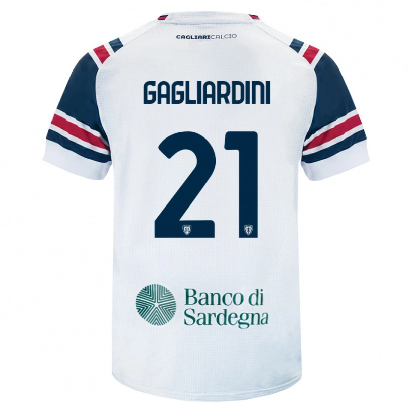 Danxen Kinder Roberto Gagliardini #21 Weiß Rot Grün Auswärtstrikot Trikot 2026/27 T-Shirt