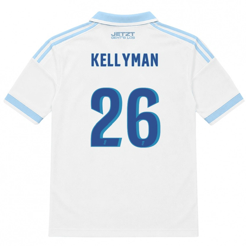 Danxen Herren Omari Kellyman #26 Hellblau Weiß Rot Auswärtstrikot Trikot 2026/27 T-Shirt