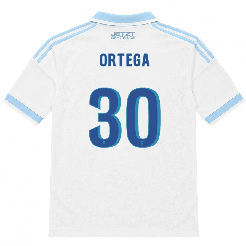 Danxen Herren Jacobo Ortega #30 Hellblau Weiß Rot Auswärtstrikot Trikot 2026/27 T-Shirt