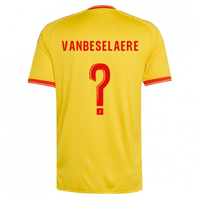 Danxen Herren Emmanuel Vanbeselaere #0 Gold Orange Rot Heimtrikot Trikot 2026/27 T-Shirt