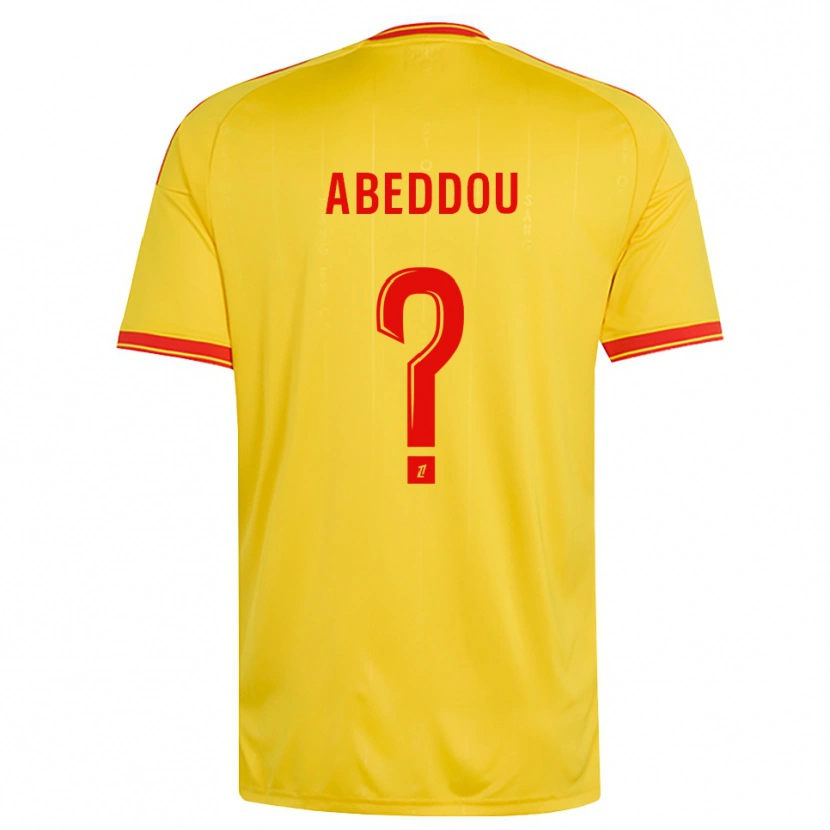Danxen Herren Adam Abeddou #0 Gold Orange Rot Heimtrikot Trikot 2026/27 T-Shirt