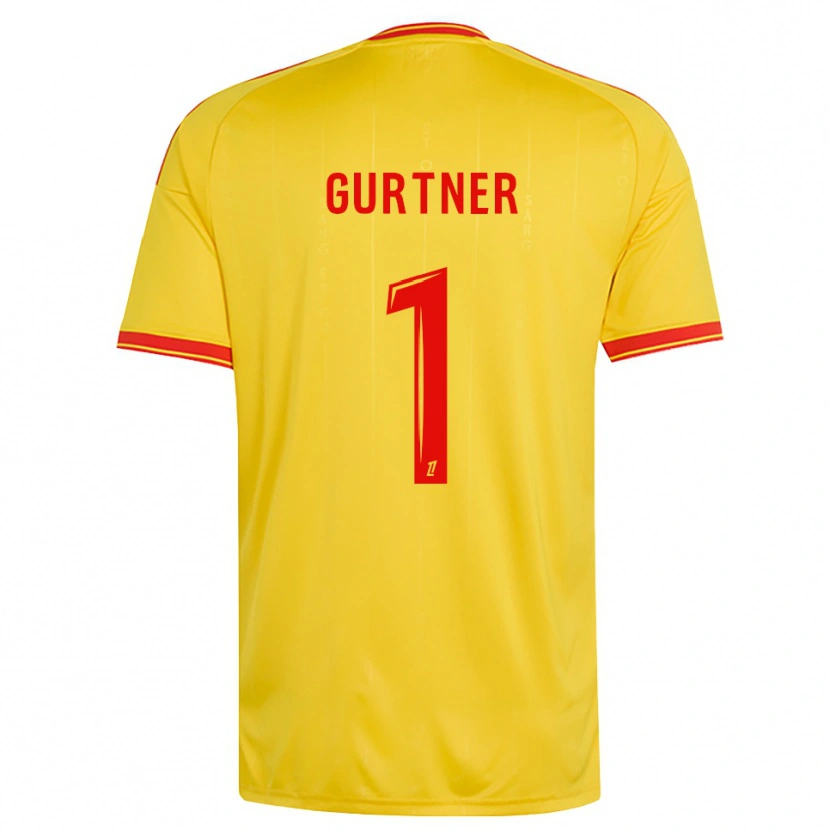 Danxen Herren Régis Gurtner #1 Gold Orange Rot Heimtrikot Trikot 2026/27 T-Shirt