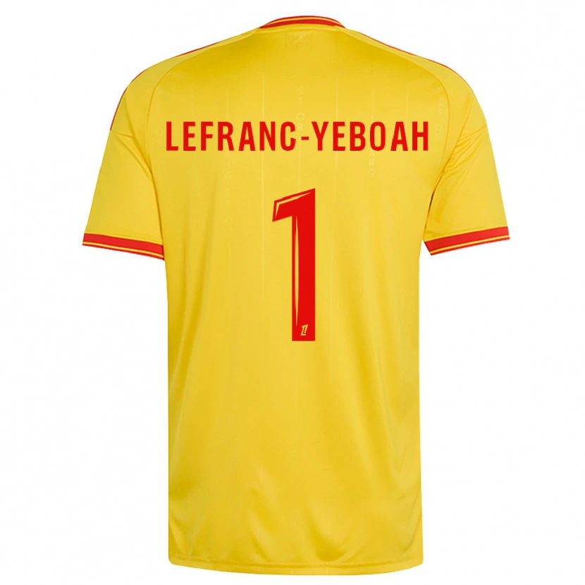 Danxen Herren Daïvy Lefranc-Yeboah #1 Gold Orange Rot Heimtrikot Trikot 2026/27 T-Shirt
