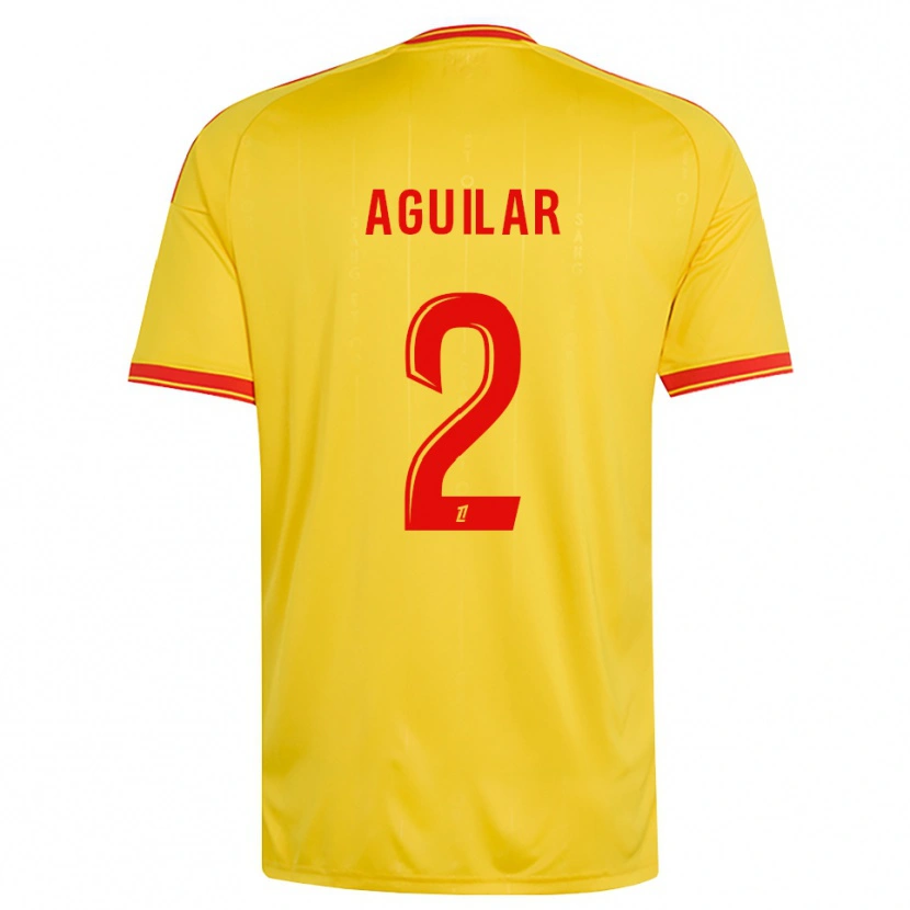 Danxen Herren Ruben Aguilar #2 Gold Orange Rot Heimtrikot Trikot 2026/27 T-Shirt