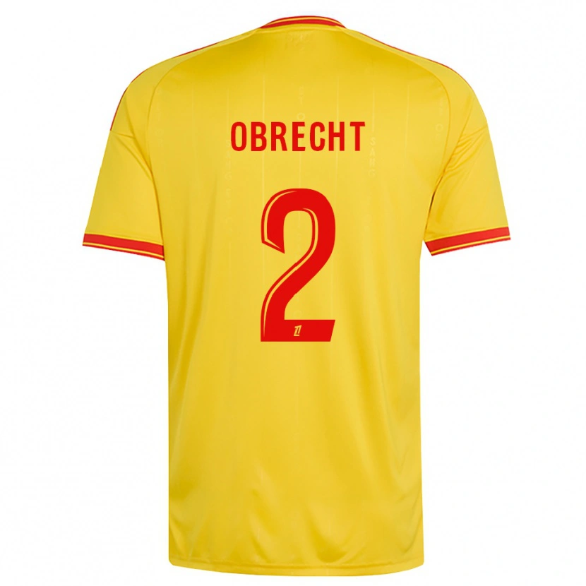 Danxen Herren Laura Obrecht #2 Gold Orange Rot Heimtrikot Trikot 2026/27 T-Shirt