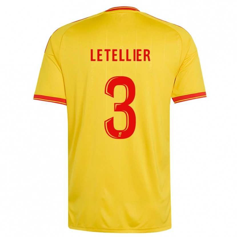 Danxen Herren Trévor Letellier #3 Gold Orange Rot Heimtrikot Trikot 2026/27 T-Shirt