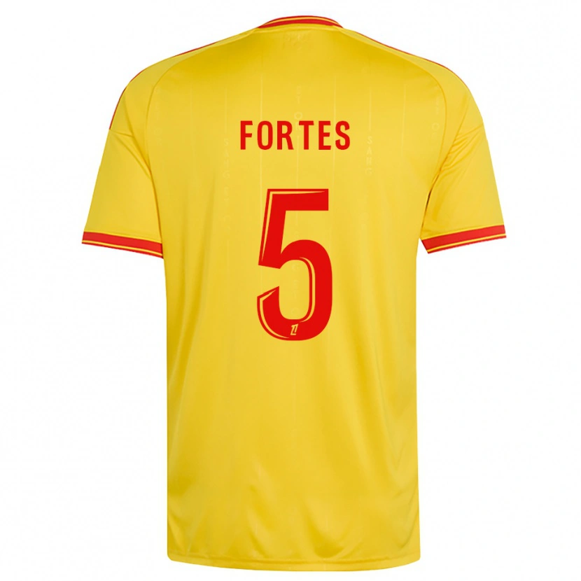 Danxen Herren Steven Fortes #5 Gold Orange Rot Heimtrikot Trikot 2026/27 T-Shirt