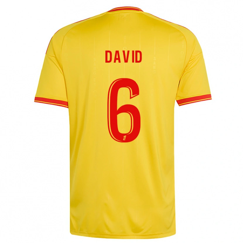 Danxen Herren Tess David #6 Gold Orange Rot Heimtrikot Trikot 2026/27 T-Shirt