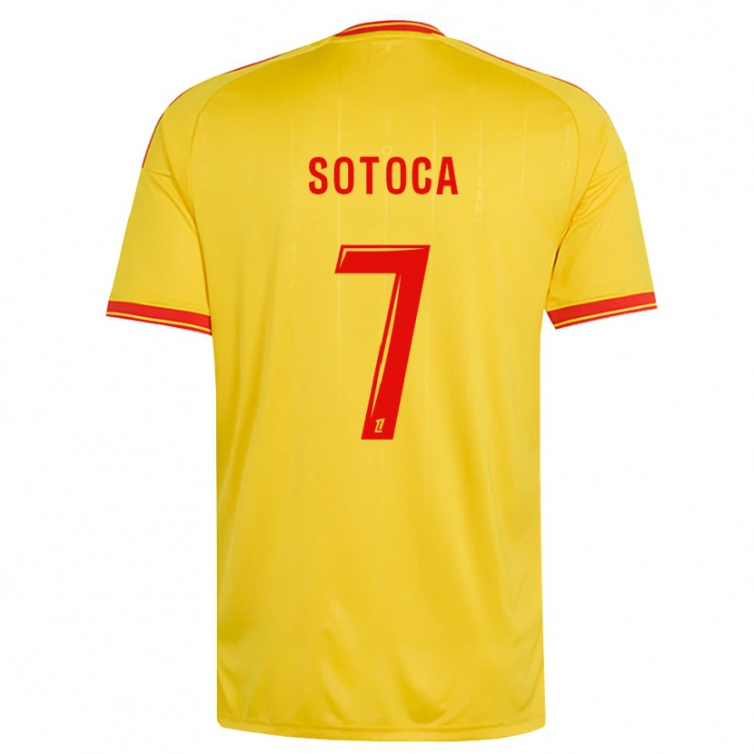Danxen Herren Florian Sotoca #7 Gold Orange Rot Heimtrikot Trikot 2026/27 T-Shirt