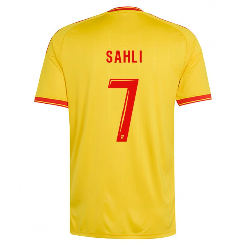 Danxen Herren Wael Sahli #7 Gold Orange Rot Heimtrikot Trikot 2026/27 T-Shirt
