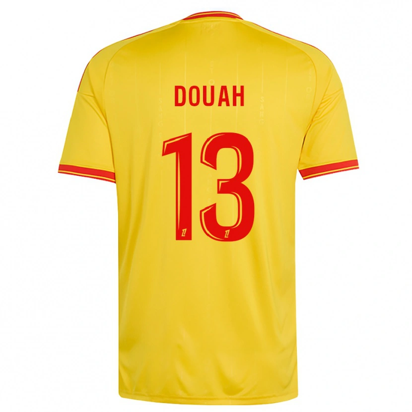 Danxen Herren Chemssedine Douah #13 Gold Orange Rot Heimtrikot Trikot 2026/27 T-Shirt