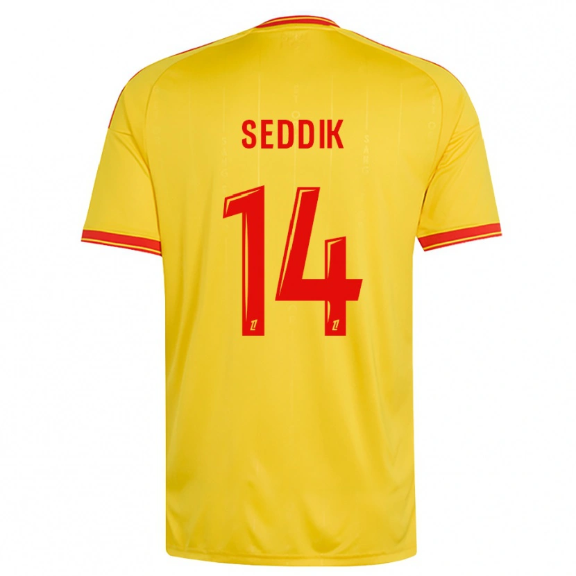 Danxen Herren Mohamed Seddik #14 Gold Orange Rot Heimtrikot Trikot 2026/27 T-Shirt