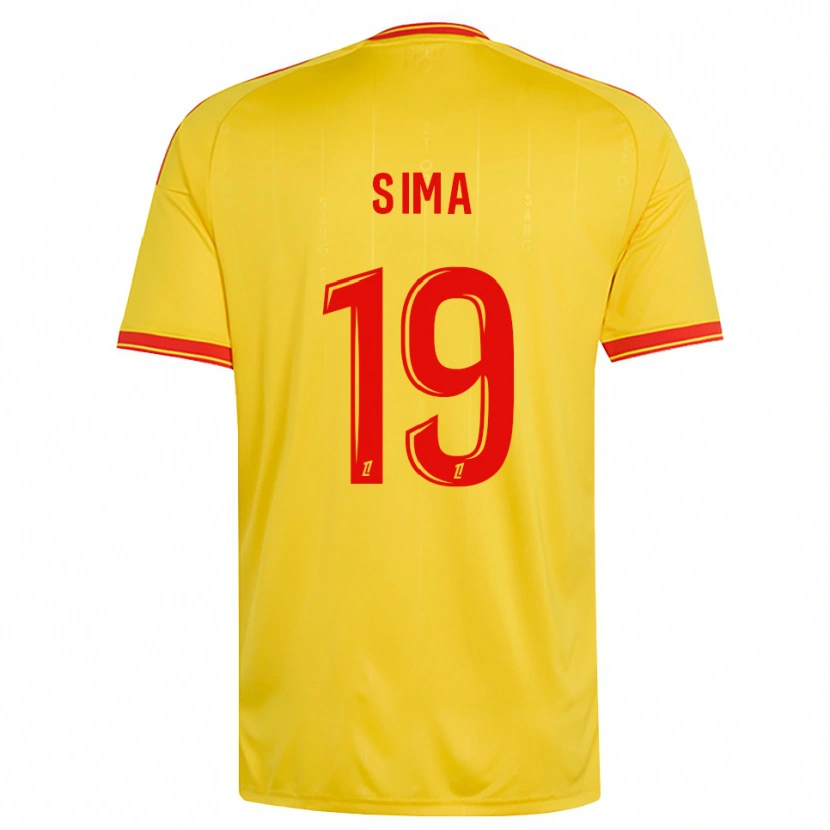 Danxen Herren Abdallah Sima #19 Gold Orange Rot Heimtrikot Trikot 2026/27 T-Shirt