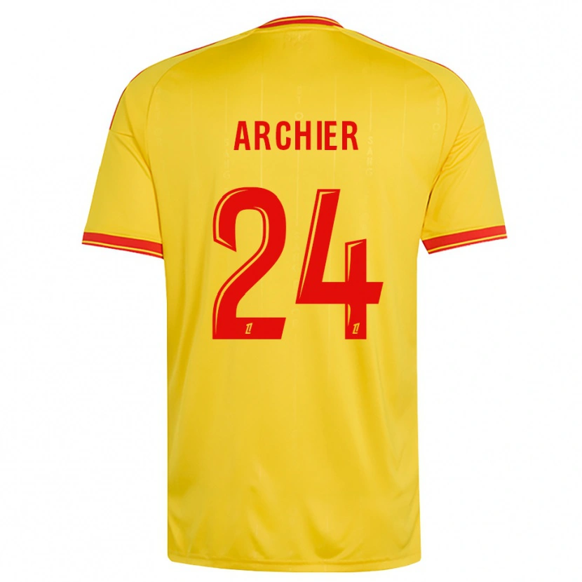 Danxen Herren Louann Archier #24 Gold Orange Rot Heimtrikot Trikot 2026/27 T-Shirt