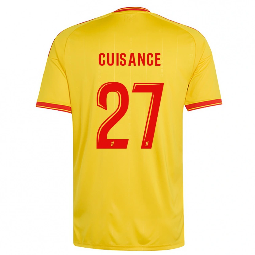 Danxen Herren Michaël Cuisance #27 Gold Orange Rot Heimtrikot Trikot 2026/27 T-Shirt