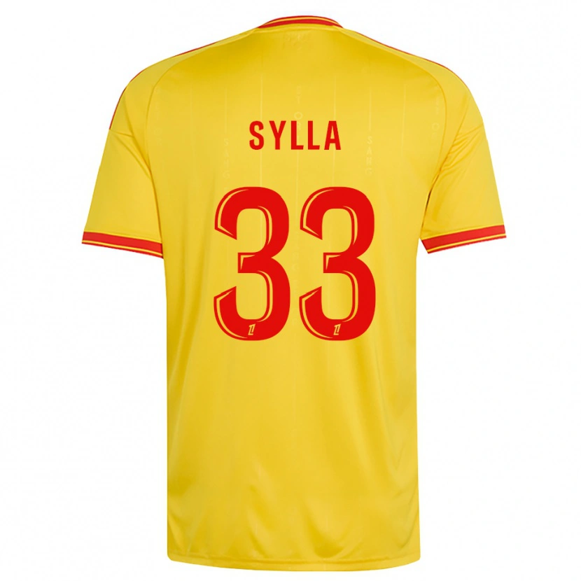 Danxen Herren Fodé Sylla #33 Gold Orange Rot Heimtrikot Trikot 2026/27 T-Shirt