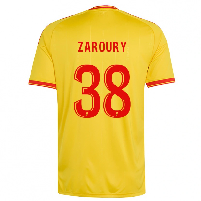 Danxen Herren Anass Zaroury #38 Gold Orange Rot Heimtrikot Trikot 2026/27 T-Shirt